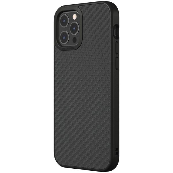 RhinoShield SolidSuit Backcover für das iPhone 12 (Pro) - Carbon Fiber Black