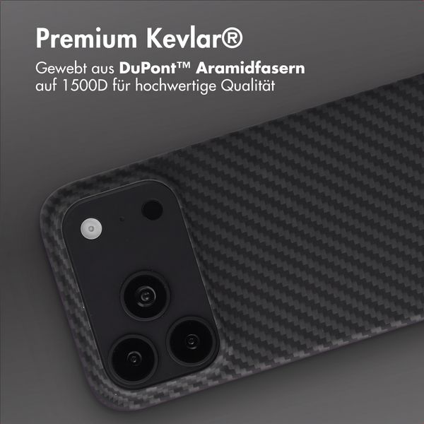 Accezz MagSafe Kevlar® Hülle Apple iPhone 18 Pro / 17 Pro - Schwarz
