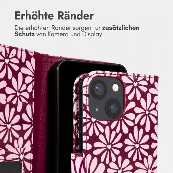 imoshion Design Klapphülle Apple iPhone 14 - Bloom Love Blush