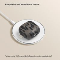 Selencia Sabi Case Apple AirPods 4 - Leopardenmuster - Midnight Black
