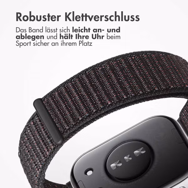 imoshion Nylonarmband für das Huawei Watch Fit 4 / 4 Pro - Schwarz