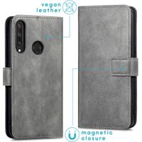 imoshion Luxuriöse Klapphülle Huawei Y6p - Grau