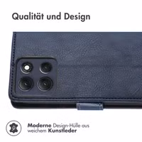imoshion Luxuriöse Klapphülle Motorola Moto G86 - Dunkelblau