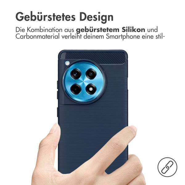 imoshion Brushed Back Cover OnePlus 12R - Dunkelblau