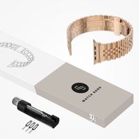 Selencia Jubilee-Edelstahlarmband für Apple Watch Series 1 t/m 9 / SE (38/40/41 mm) | Series 10 / 11 (42 mm) - Rosé gold