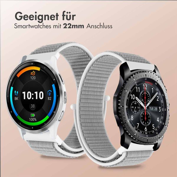 imoshion Nylonarmband -   Universelle 22 mm Anschluss - Grau