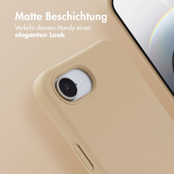 imoshion Color Backcover mit abnehmbarem Handykette und MagSafe Apple iPhone 16e - Nude