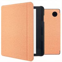 imoshion Canvas Sleepcover Klapphülle mit Stand Kobo Sage / Tolino Epos 3 - Peach