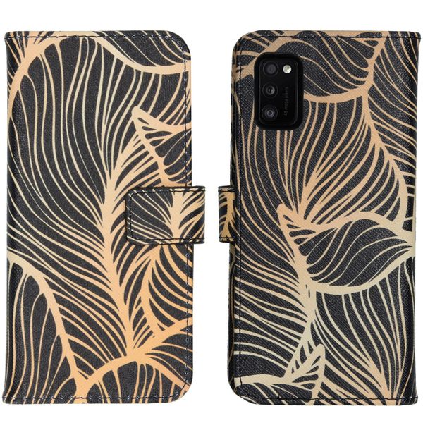 imoshion Design TPU Klapphülle Samsung Galaxy A41 - Golden Leaves