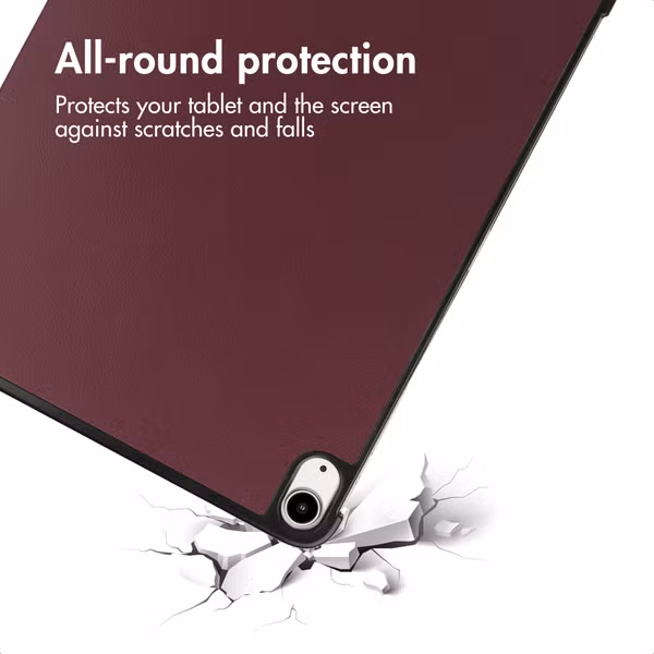 imoshion Trifold Klapphülle Apple iPad Air 11 Zoll (2026) M4 / (2025) M3 / (2024) M2 / Air 5 (2022) / Air 4 (2020) - Bordeaux