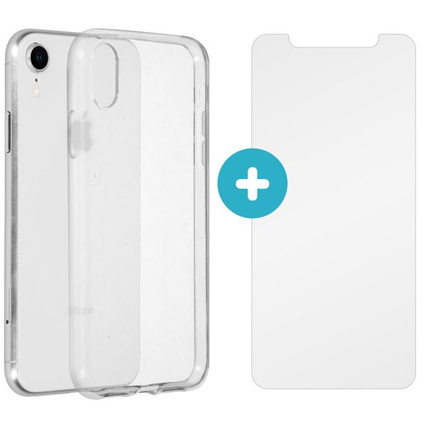 imoshion Softcase Backcover + Glass Screen Protector iPhone Xr