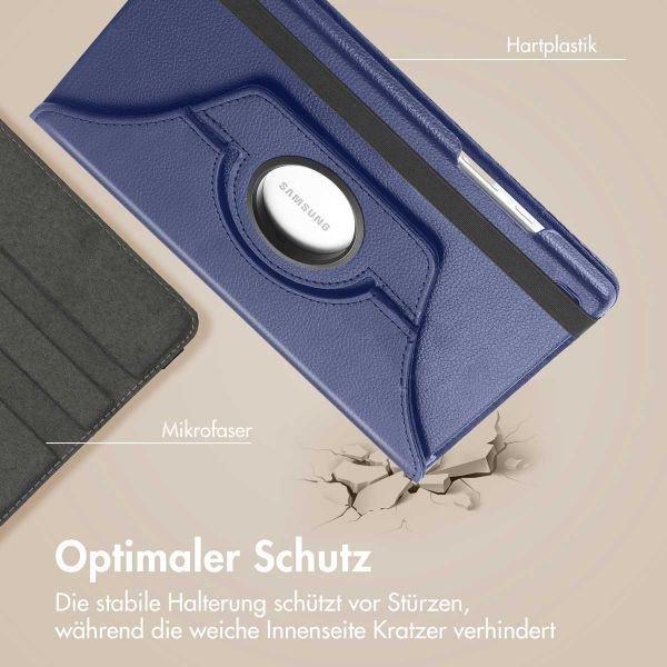 imoshion 360° drehbare Klapphülle Galaxy Tab S6 Lite / Tab S6 Lite (2022) / Tab S6 Lite (2024) - Dunkelblau