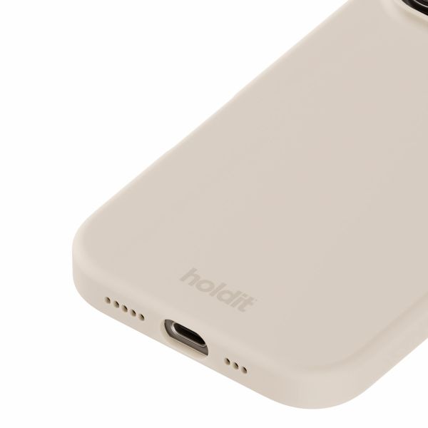 Holdit Silicone Case für das iPhone 16 Pro Max - Light Beige