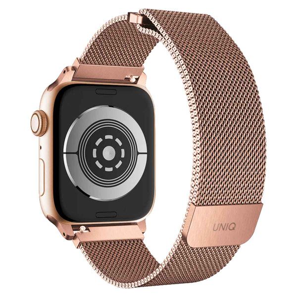 Uniq Dante Mesh-Stahlarmband für das  Apple Watch Series 1 t/m 9 / SE (38/40/41 mm) | Series 10 / 11 (42 mm) - Rose