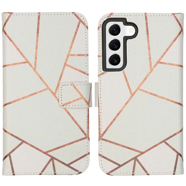 imoshion Design TPU Klapphülle für das Samsung Galaxy S22 - White Graphic