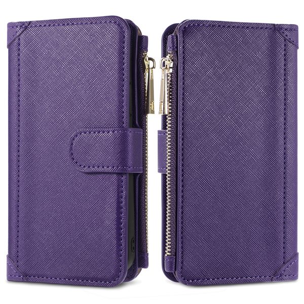 imoshion Luxuriöse Portemonnaie-Klapphülle Samsung Galaxy A42 - Violett