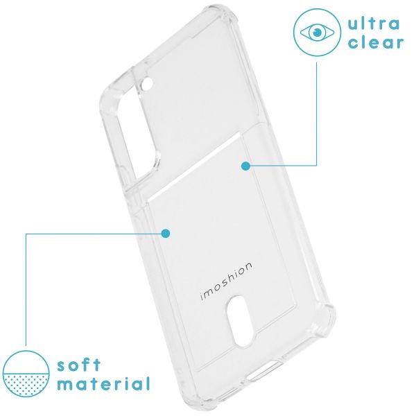 imoshion Soft Case Back Cover mit Kartenfach für das Samsung Galaxy S22 Plus - Transparent