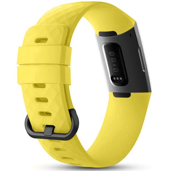 imoshion Silikonband für das  Fitbit Charge 3 / 4 - Gelb