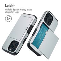 imoshion Backcover mit Kartenfach Apple iPhone 16 Pro - Grau