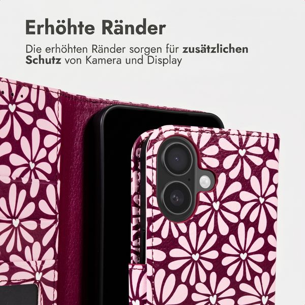imoshion Design Klapphülle Apple iPhone 16 - Bloom Love Blush