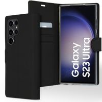 Accezz Wallet TPU Klapphülle Samsung Galaxy S23 Ultra - Schwarz