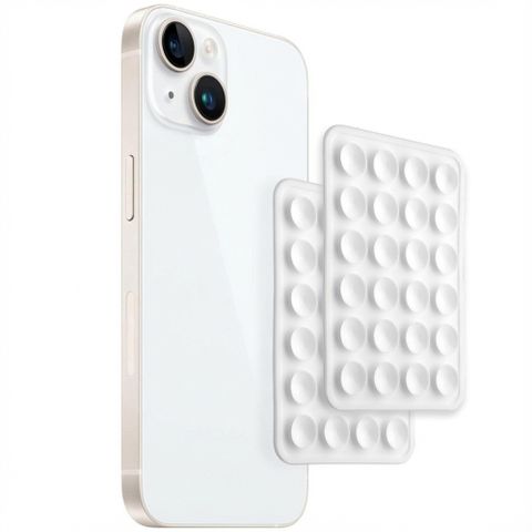 Selencia ﻿2er-Pack Telefonhalter Saugnapf - Weiß