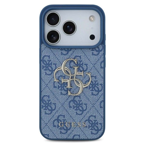 Guess 4G Metal Logo Back Cover Apple iPhone 17 Pro Max - Blau