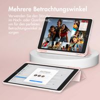 Accezz Smarte Klapphülle aus Silikon Apple iPad 9 (2021) 10.2 Zoll / iPad 8 (2020) 10.2 Zoll / iPad 7 (2019) 10.2 Zoll - Rosa