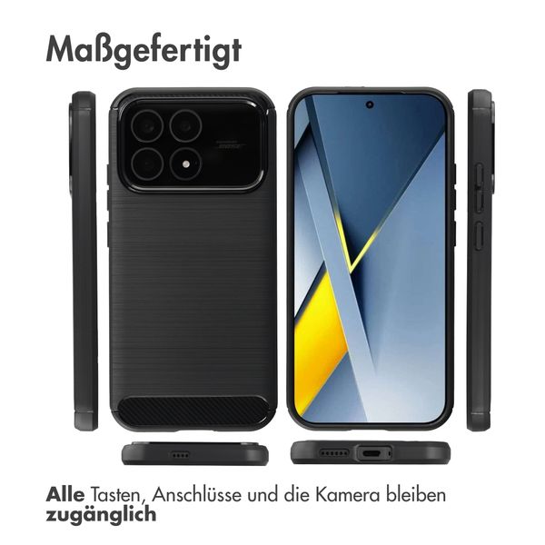 imoshion Brushed Back Cover Xiaomi Poco F8 Pro - Schwarz