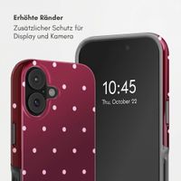 Selencia Vivid Back Cover Apple iPhone 17 - Happy Dots Burgundy