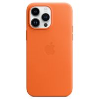 Apple Leder-Case MagSafe für das iPhone 14 Pro Max - Orange