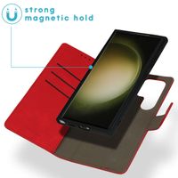 imoshion Entfernbare 2-1 Luxus Klapphülle Samsung Galaxy S24 Ultra - Rot