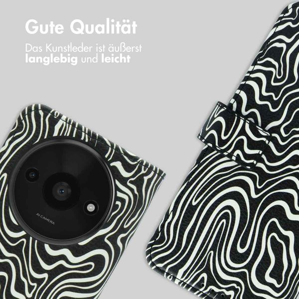imoshion Design Klapphülle Xiaomi Redmi A3 - Black And White