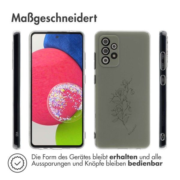 imoshion Design Hülle für das Samsung Galaxy A52(s) (5G/4G) - Floral Green