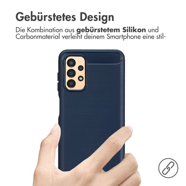 imoshion Brushed Back Cover für das Samsung Galaxy A13 (4G) - Dunkelblau