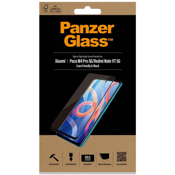 PanzerGlass Case Friendly Displayschutzfolie für das Xiaomi Redmi Note 11 (4G) / Note 11S (4G)