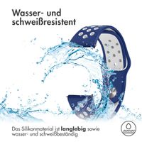 imoshion Silikonband Sport - 18-mm-Universalanschluss - Blau / Weiß