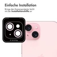 imoshion 2er-Pack Objektivschutz für Kamera für das Apple iPhone 15 / 15 Plus - Pink