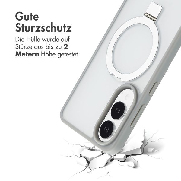 Accezz Ring Stand Backcover mit MagSafe Samsung Galaxy S25 Edge - Grau