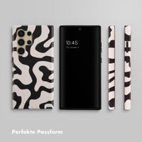 Selencia Vivid Back Cover Samsung Galaxy S24 Ultra - Art Wave Black