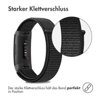 imoshion Nylonarmband für das Fitbit Charge 3 / 4 - Schwarz