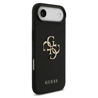 Guess Big 4G Logo Hülle Grained Apple iPhone Air - Schwarz
