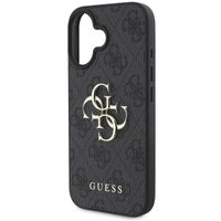 Guess 4G Metal Logo Back Cover Apple iPhone 16 - Schwarz