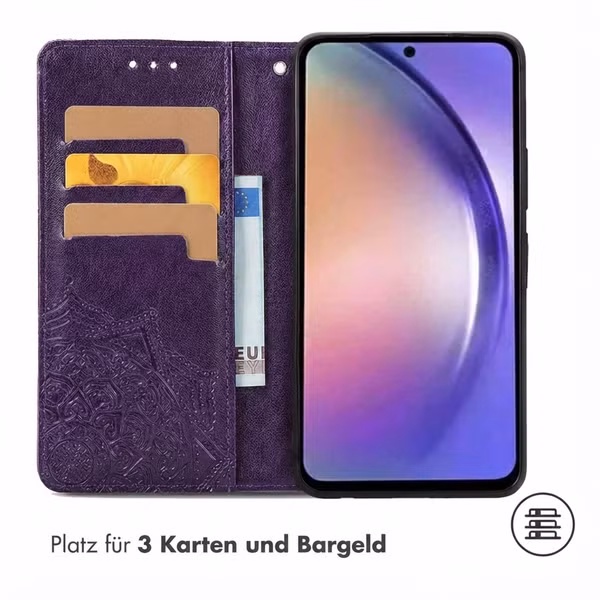 imoshion Mandala Klapphülle Samsung Galaxy A55 - Violett