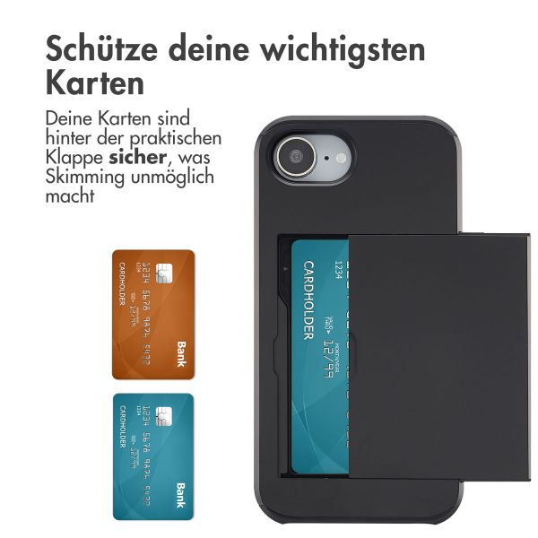 imoshion Backcover mit Kartenfach iPhone 16e - Schwarz