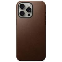 Nomad Modern Leather Case für das Apple iPhone 15 Pro Max - Braun