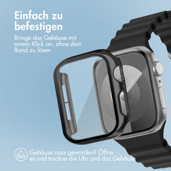 imoshion Full Cover glänzendes Hard Case für die Apple Watch Series 4 / 5 / 6 / SE – 40 mm – Schwarz