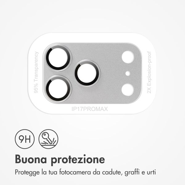 imoshion Kameraprotektor aus Glas 2er-Pack für das Apple Apple iPhone 17 Pro Max - Silver