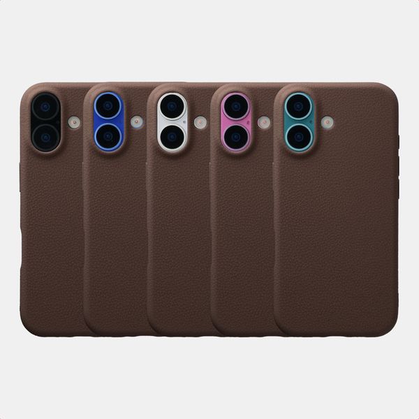 imoshion Texture Backcover Apple iPhone 16 - Dunkelbraun