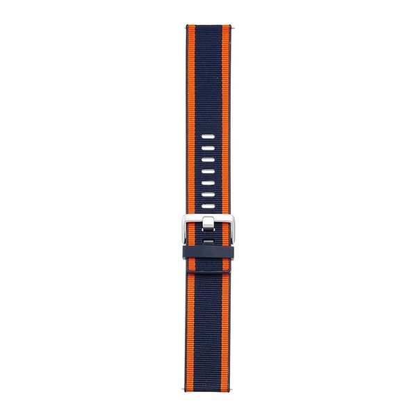 Fitbit Woven Armband für  Fitbit Versa / Versa 2 / Versa Lite - Größe L - Navy / Orange